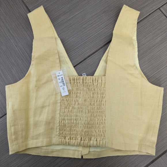 Madewell 100% linen crop vest - Picture 6 of 6